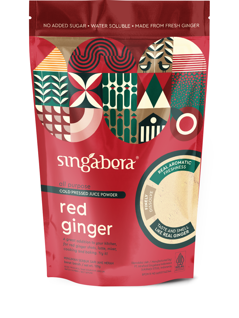 Singabera Red Ginger Powder. 100g