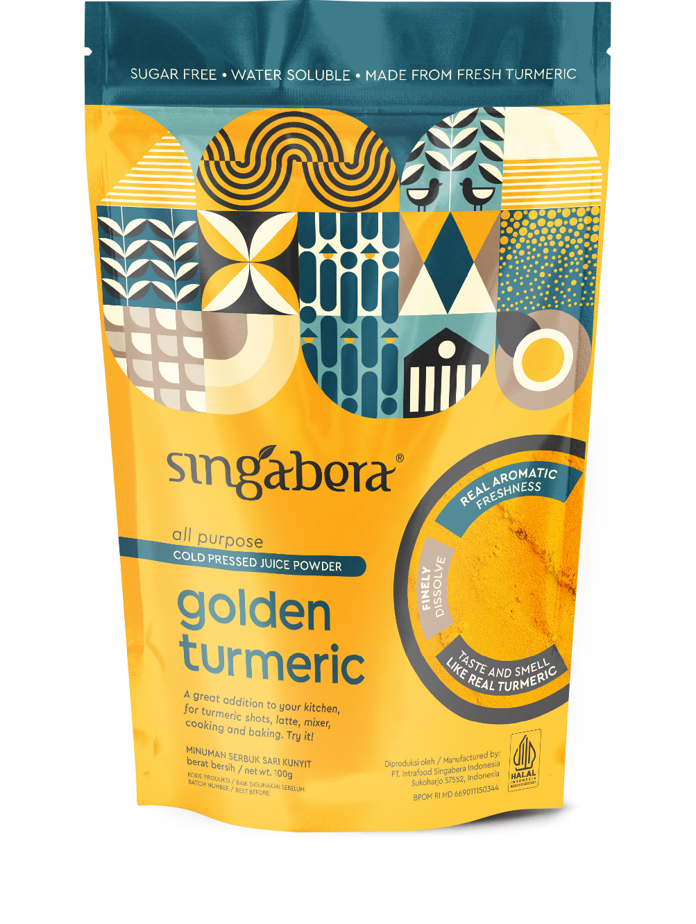 Singabera Golden Turmeric Powder. 100g