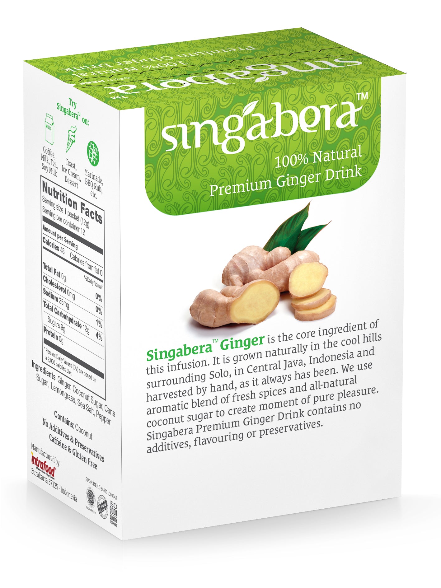 Singabera LEMONGRASS Ginger Drink